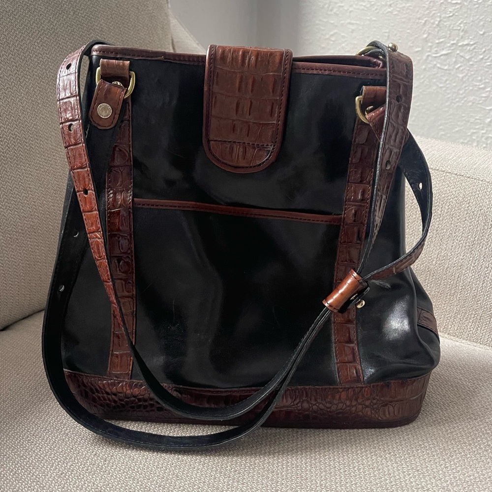 Vintage Brahmin Tuscan Leather Tote Bag - Picture 2 of 5